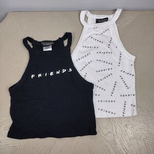 Black and White Friends Tank Tops